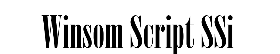 Winsom Script SSi Yazı tipi ücretsiz indir